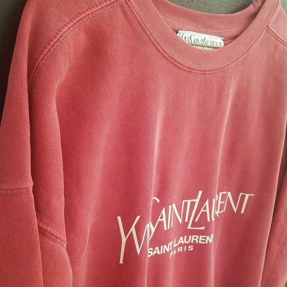 YSL Sweatshirt in Crimson XL